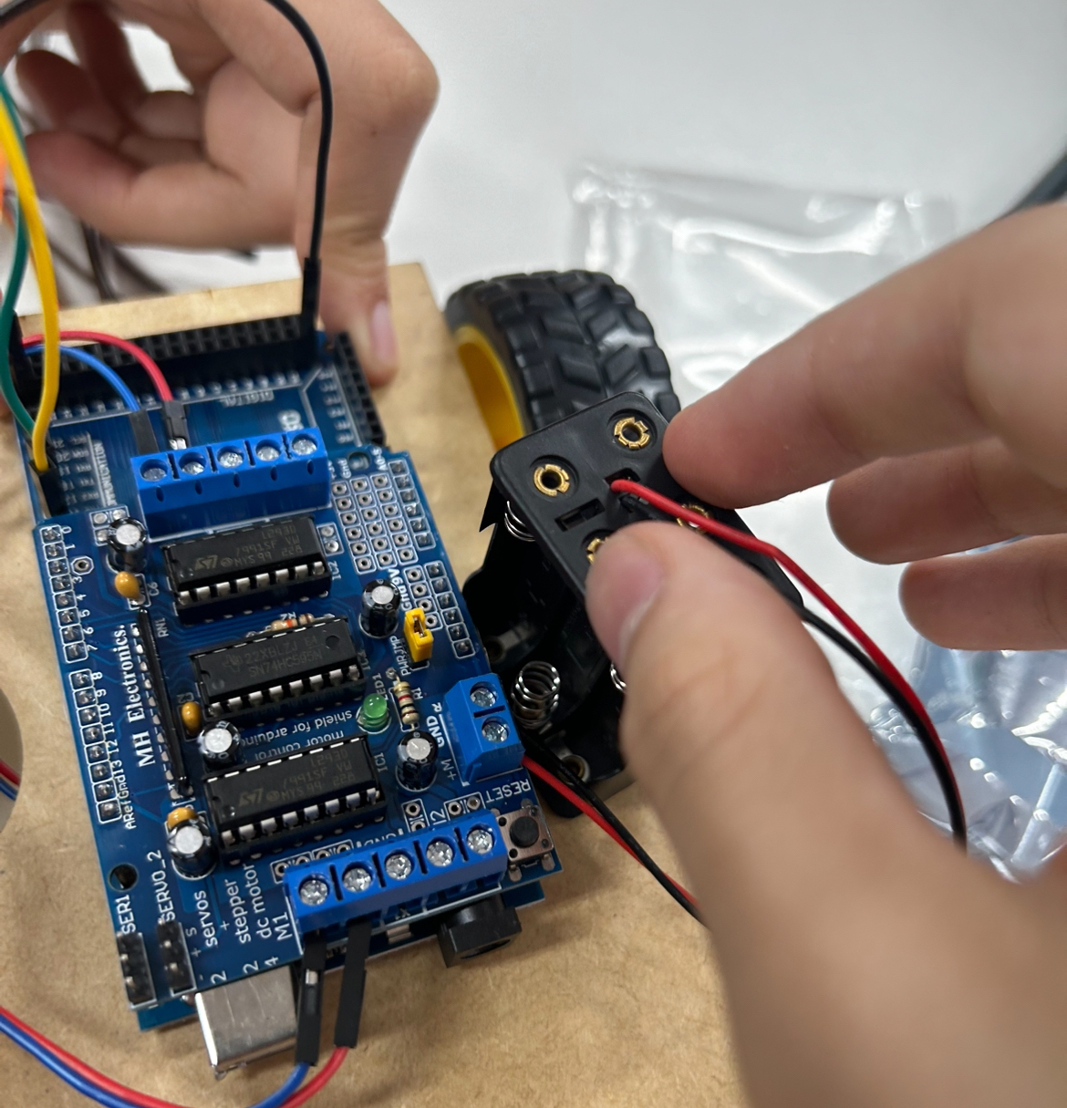 Arduino e soquete de pilha